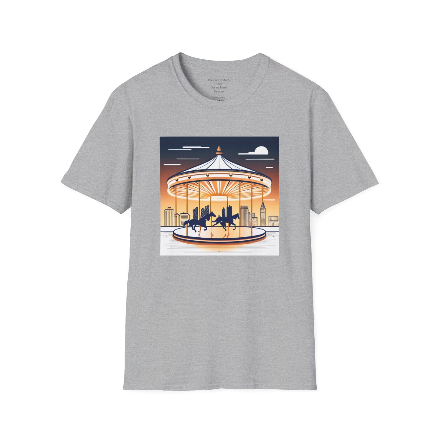 Unisex Softstyle T-Shirt/Carousel 1/Digital Art