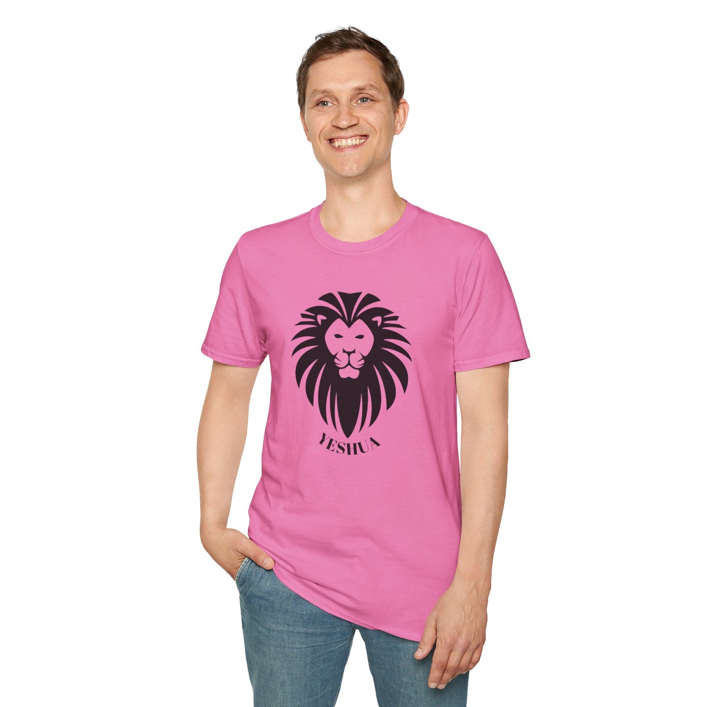 Unisex Softstyle T-Shirt/Yeshua Lion/Black