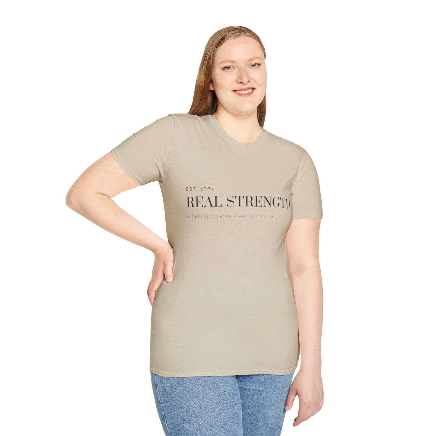 Unisex Softstyle T-Shirt/ Real strength/ Mental awareness