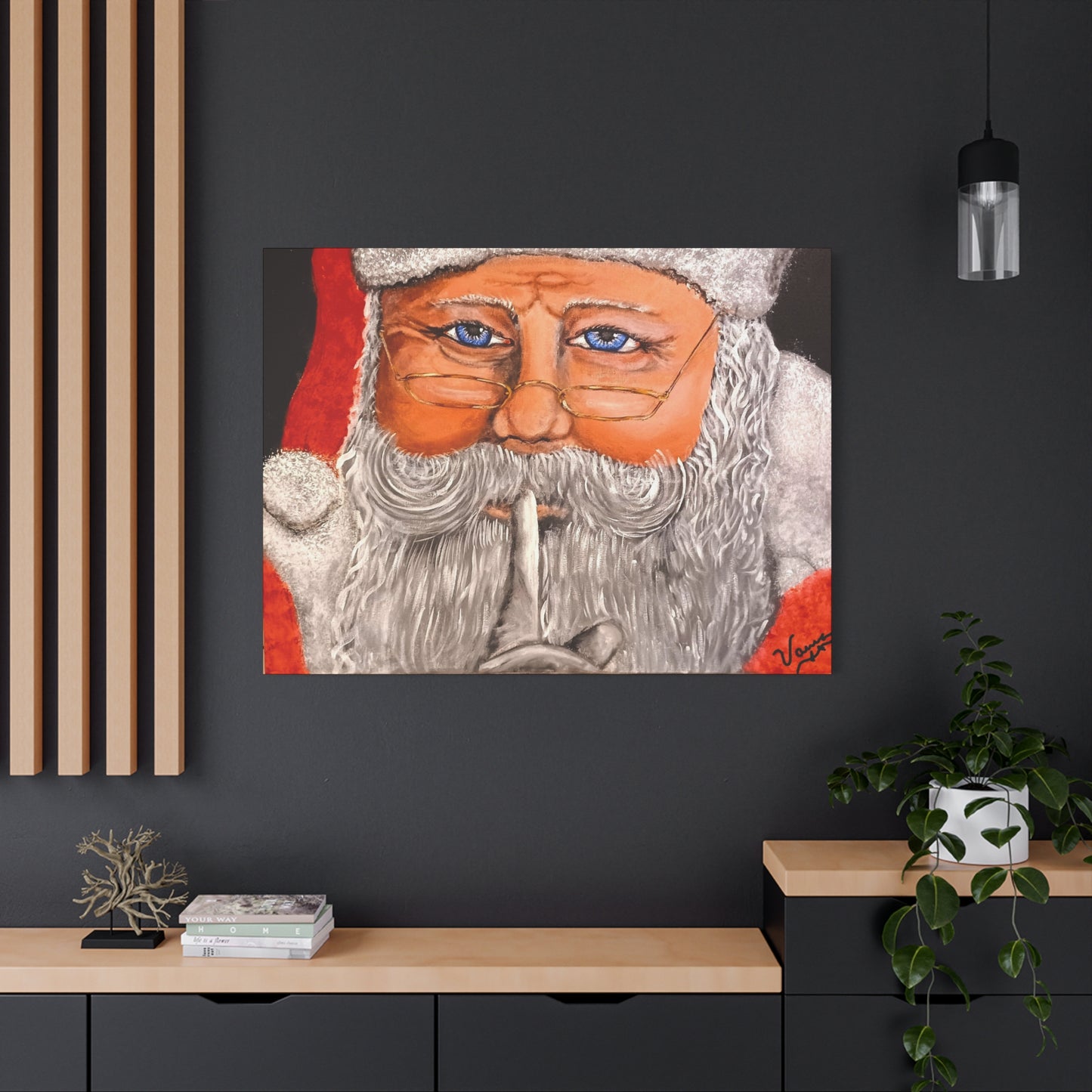 Matte Canvas, Stretched, 1.25/Santa Claus/Holiday