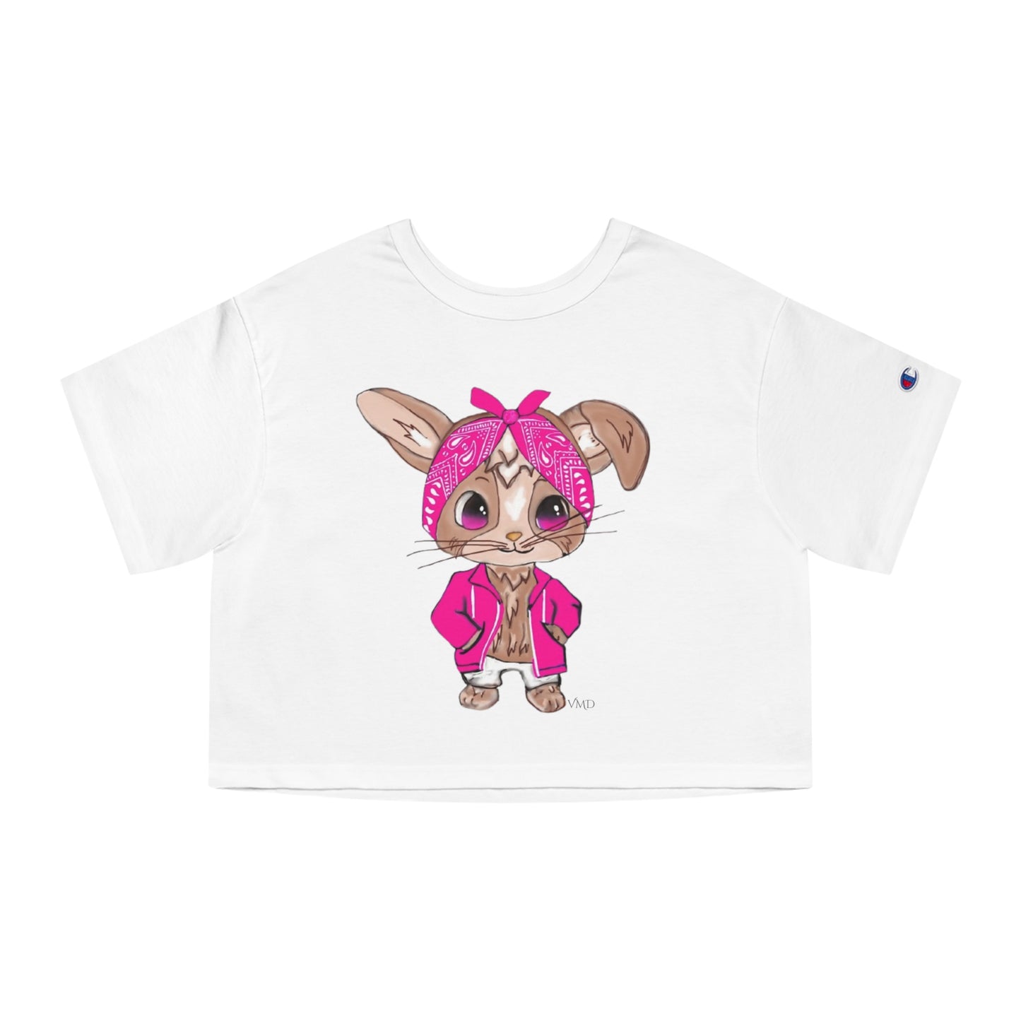 Champion Women's Cropped T-Shirt/Bandana Bunnie/Pink