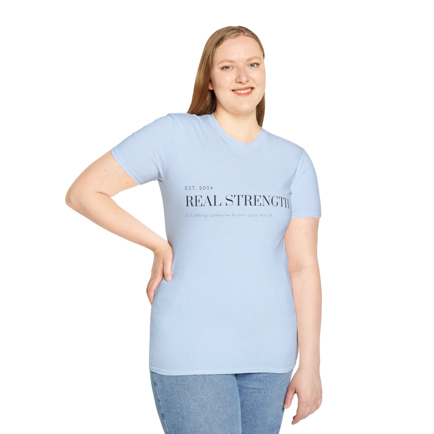 Unisex Softstyle T-Shirt/ Real strength/ Mental awareness