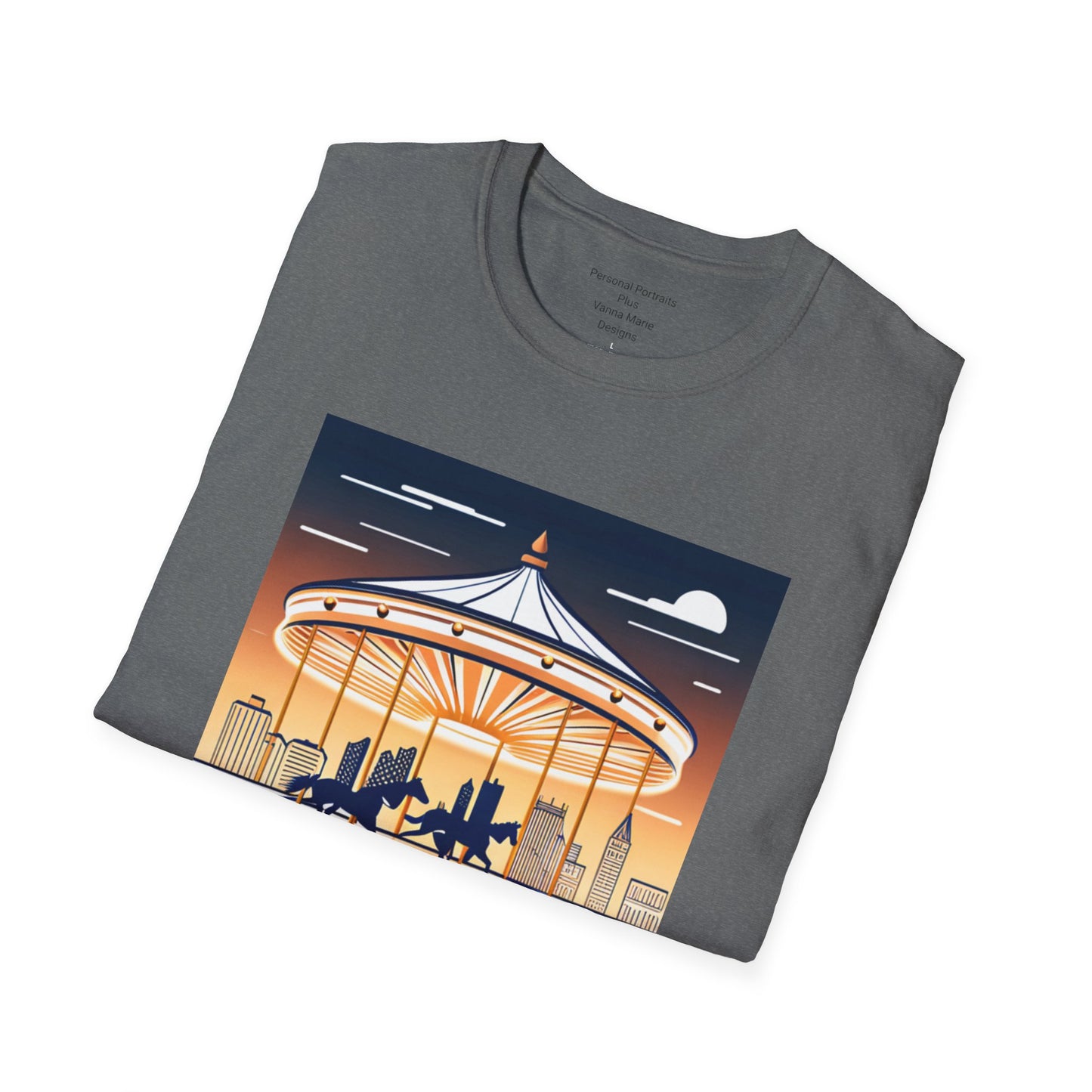 Unisex Softstyle T-Shirt/Carousel 1/Digital Art