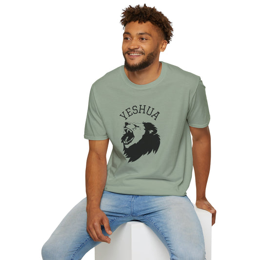 Unisex Softstyle T-Shirt/Yeshua/Black/Lion