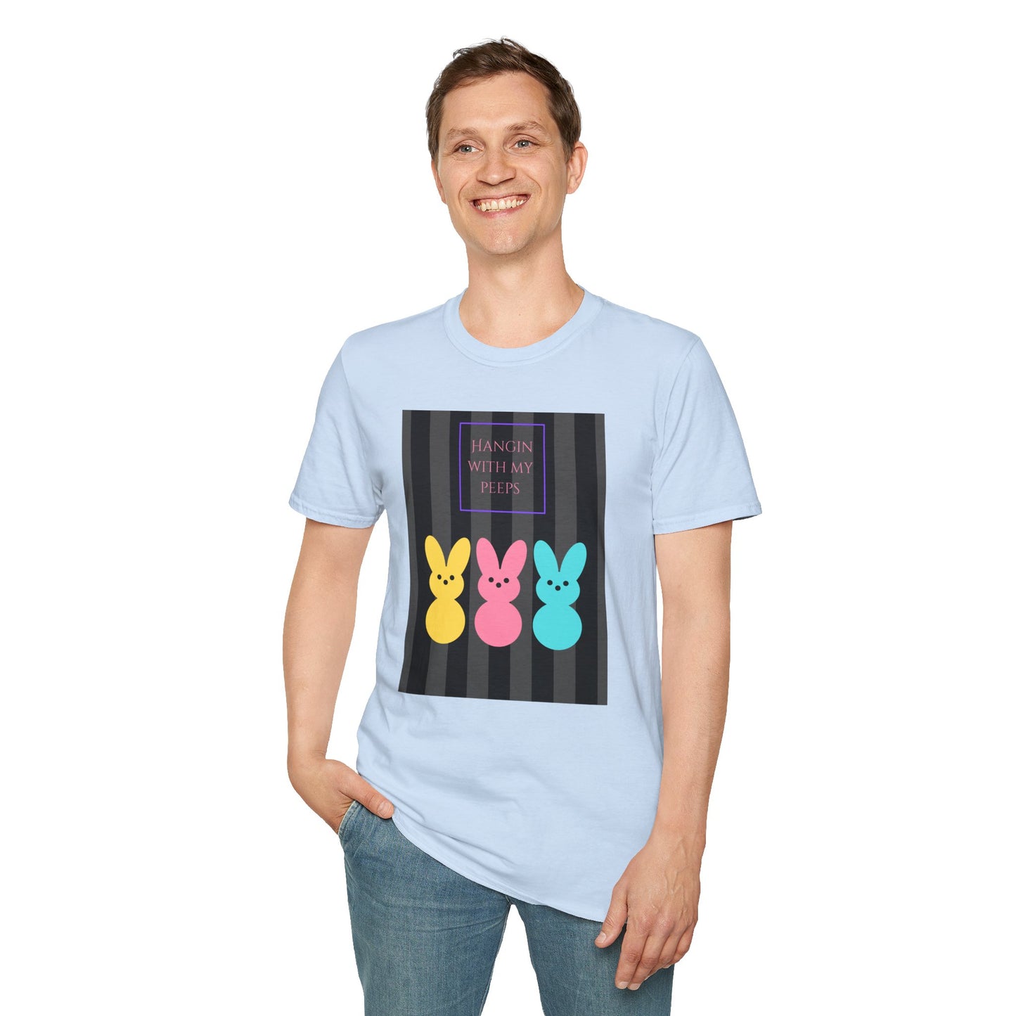 Unisex Softstyle T-Shirt/Easter/Hanging with my Peeps