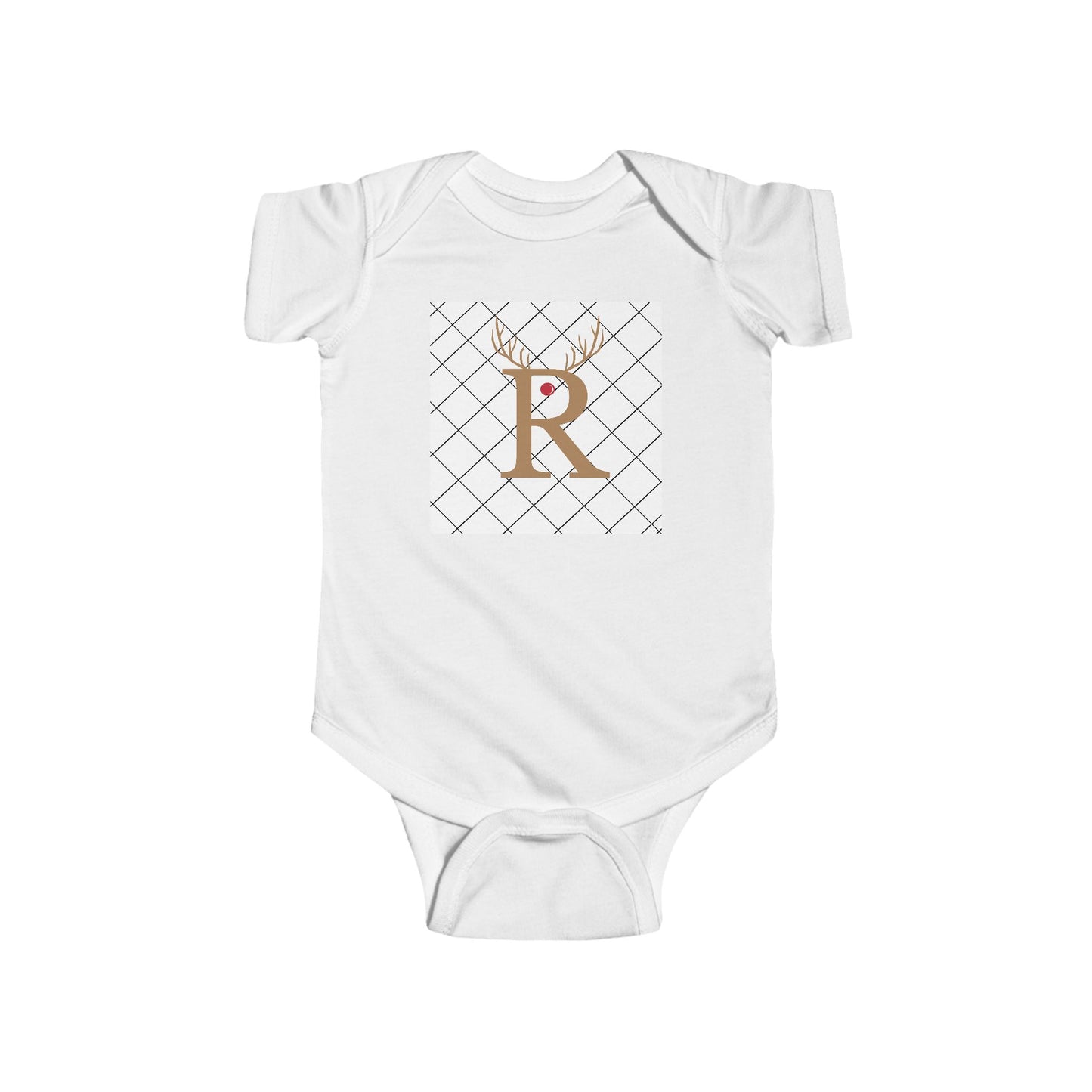 Infant Fine Jersey Bodysuit/ R/Rudolph the Red Nosed Reindeer