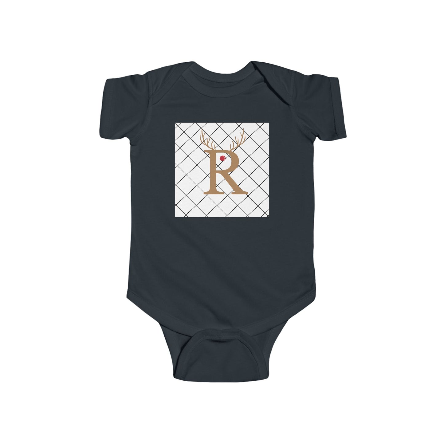 Infant Fine Jersey Bodysuit/ R/Rudolph the Red Nosed Reindeer