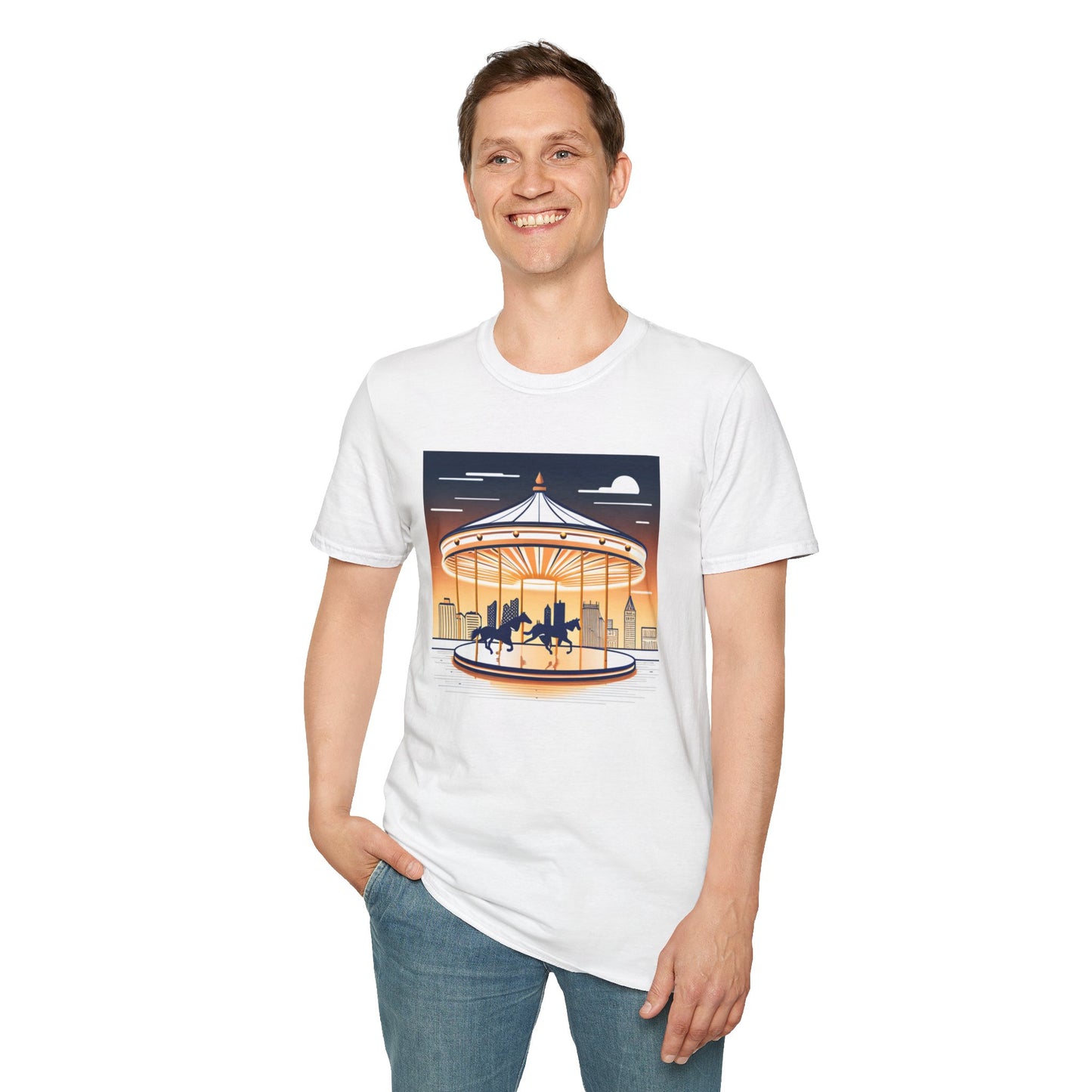 Unisex Softstyle T-Shirt/Carousel 1/Digital Art