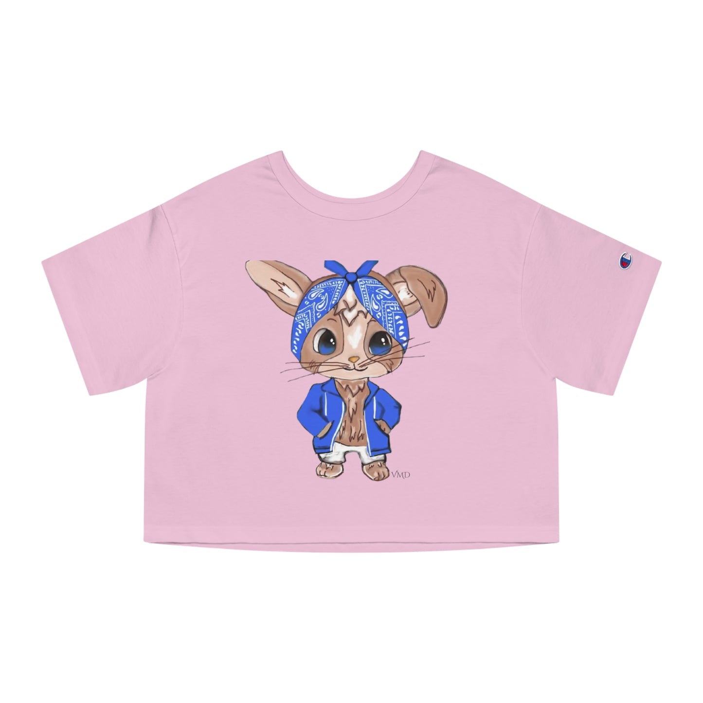 Champion Women's Cropped T-Shirt/Bandana Bunnie/Blue