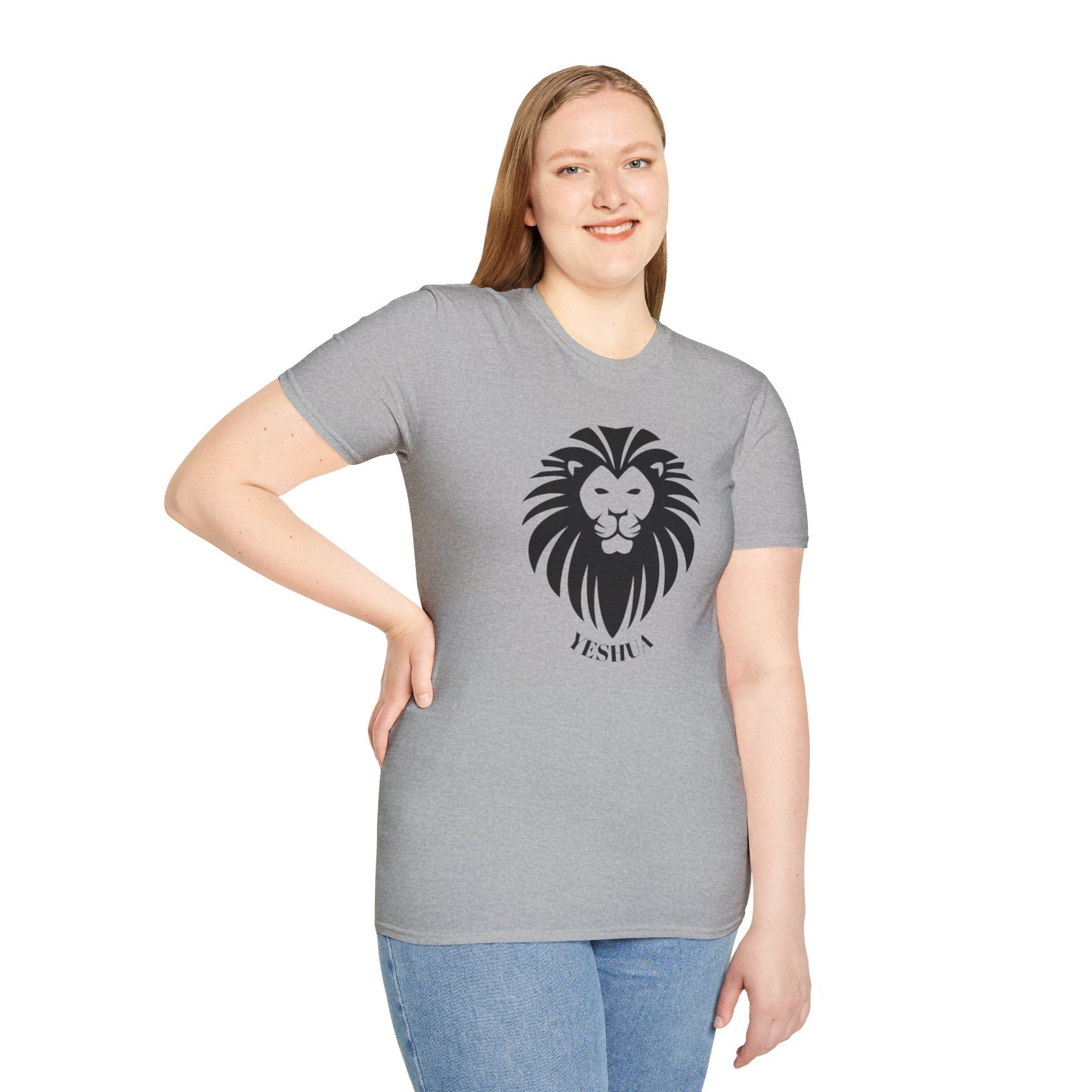 Unisex Softstyle T-Shirt/Yeshua Lion/Black