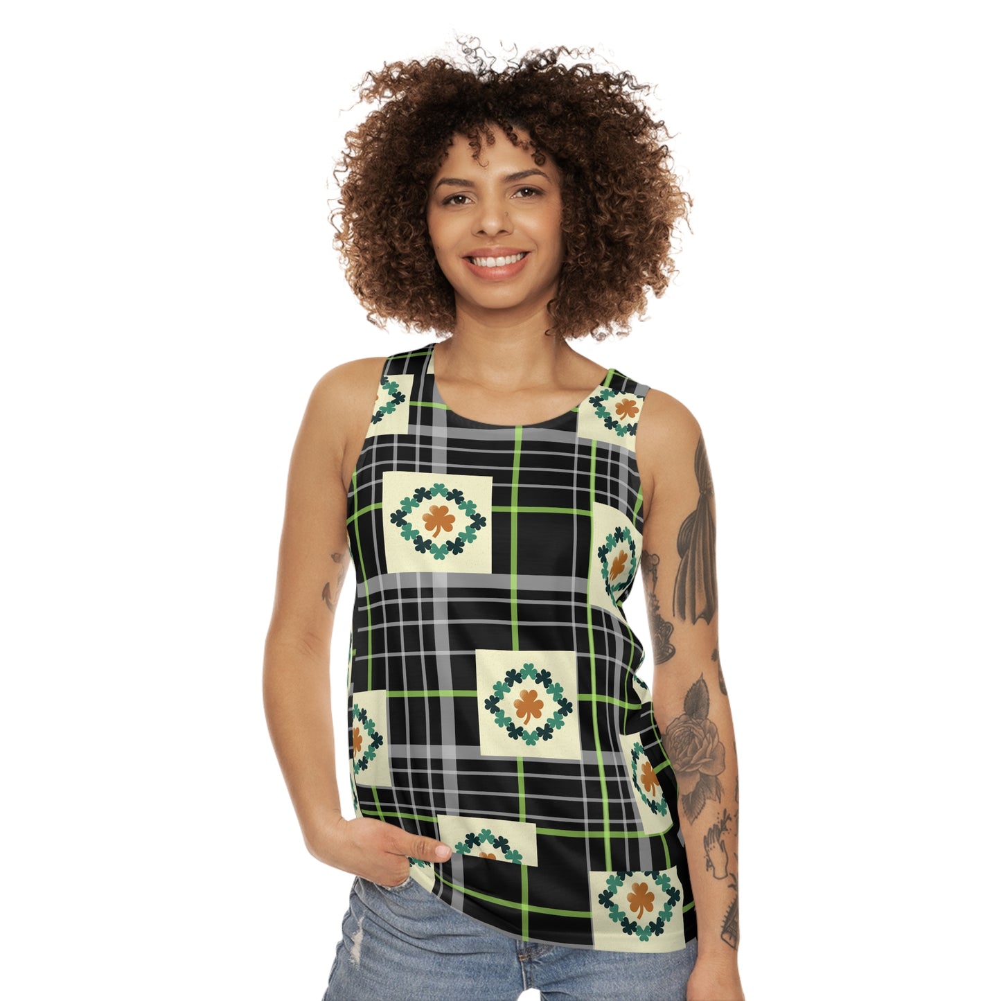 Womans Tank Top (AOP)/Clovers