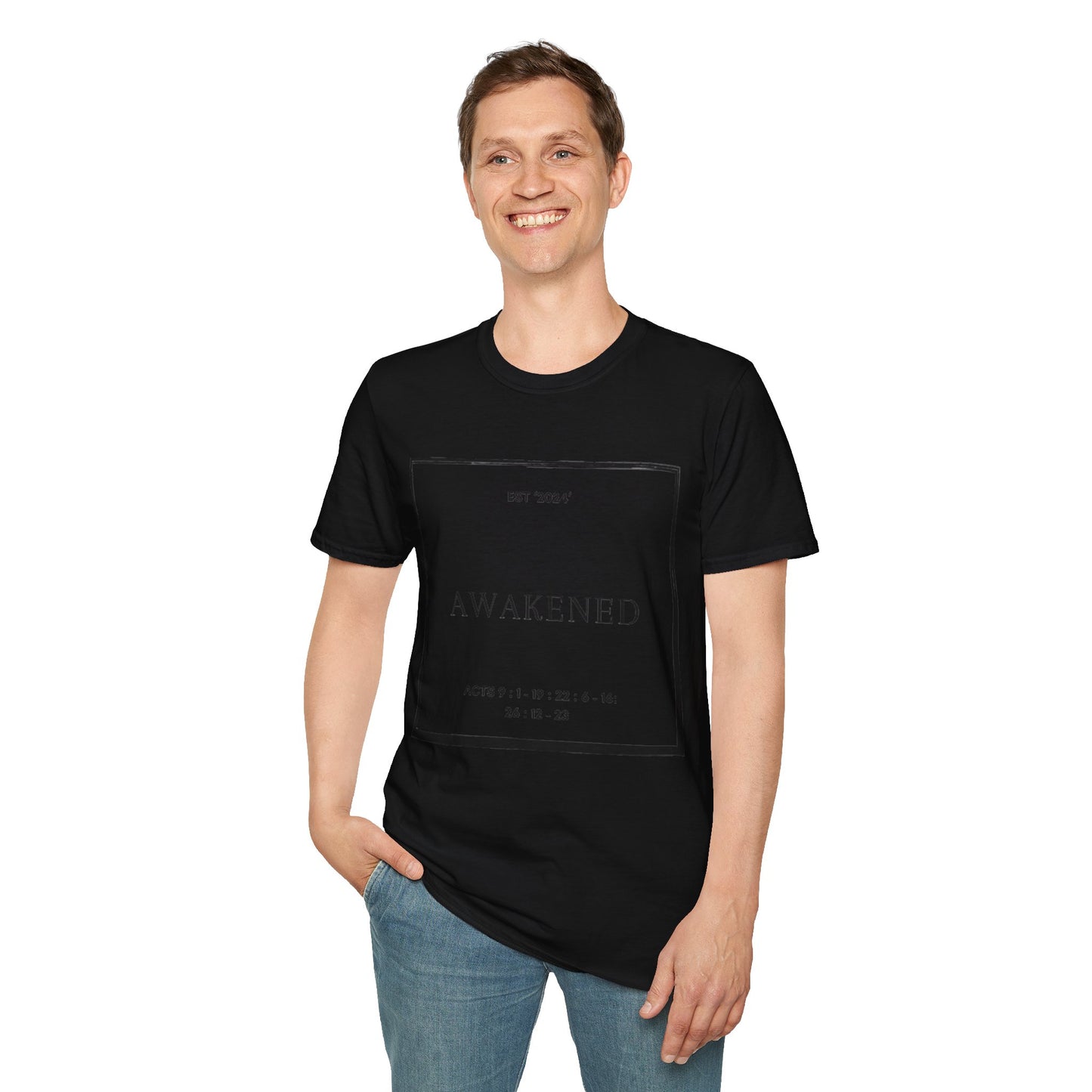 Unisex Softstyle T-Shirt/Awakened/Christian Art