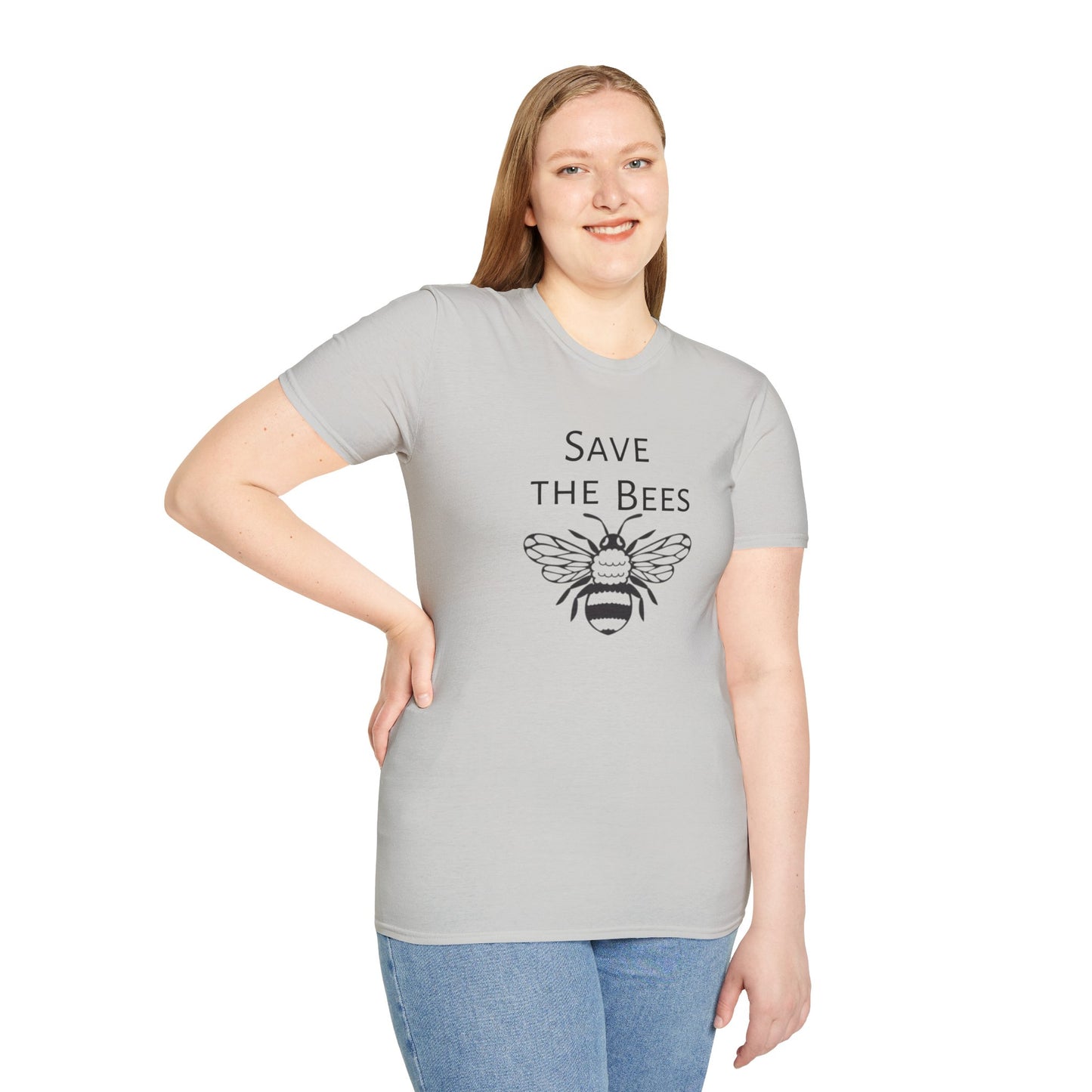 Unisex Softstyle T-Shirt/Save the Bees/With every Save the bees t- shirt purchased 10% of sales goes to bee organization's