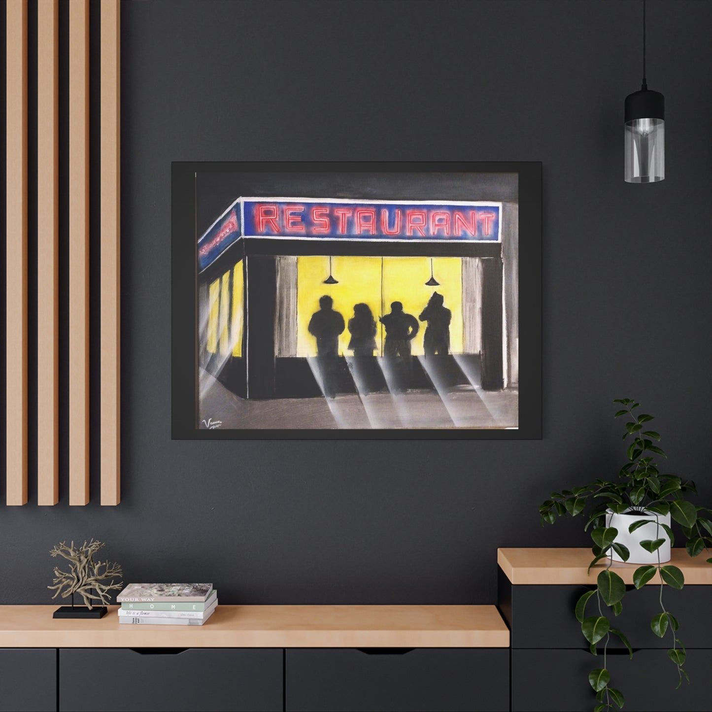 Matte Canvas, Stretched, 1.25" /Acrylic Painted Print/ 90s Sitcom