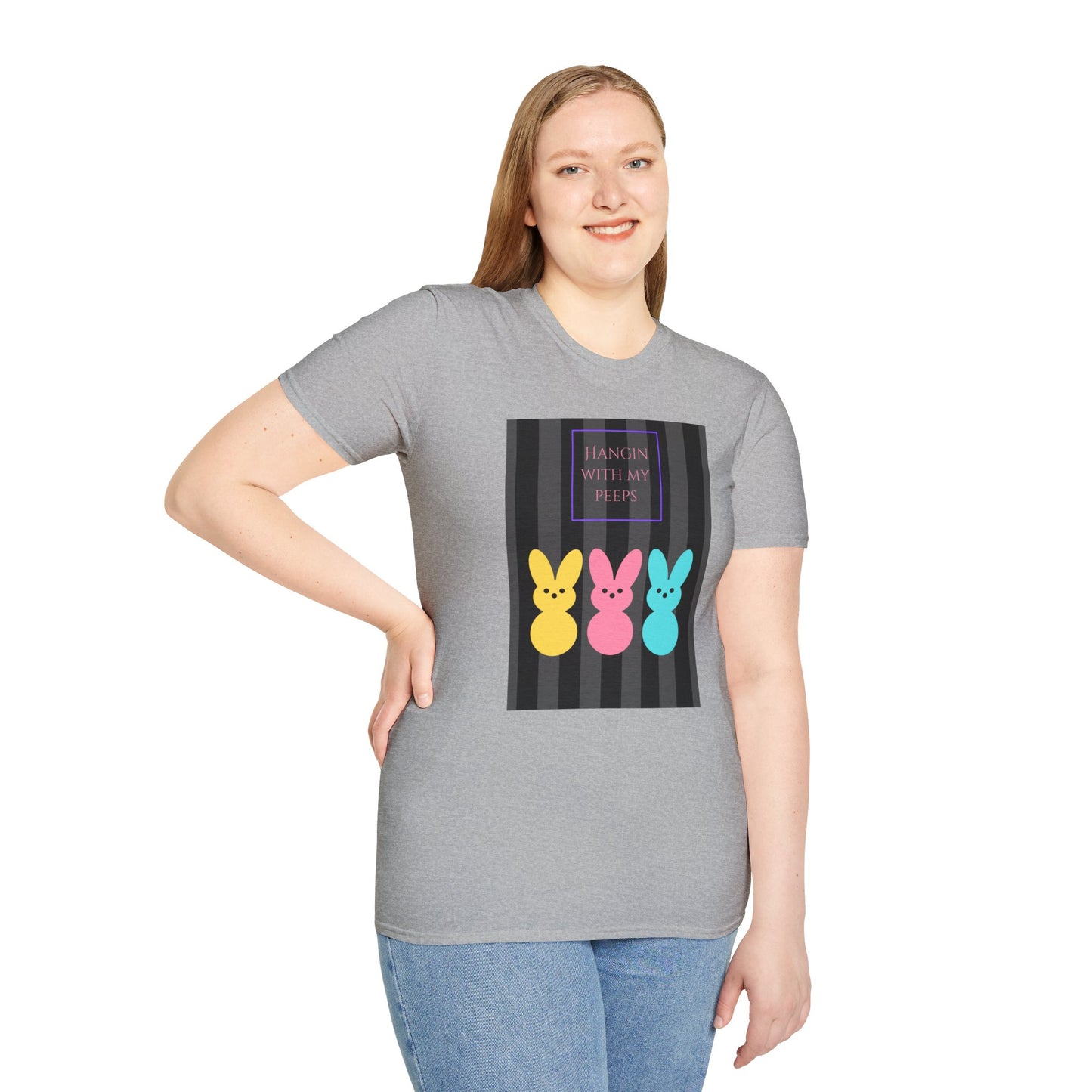 Unisex Softstyle T-Shirt/Easter/Hanging with my Peeps