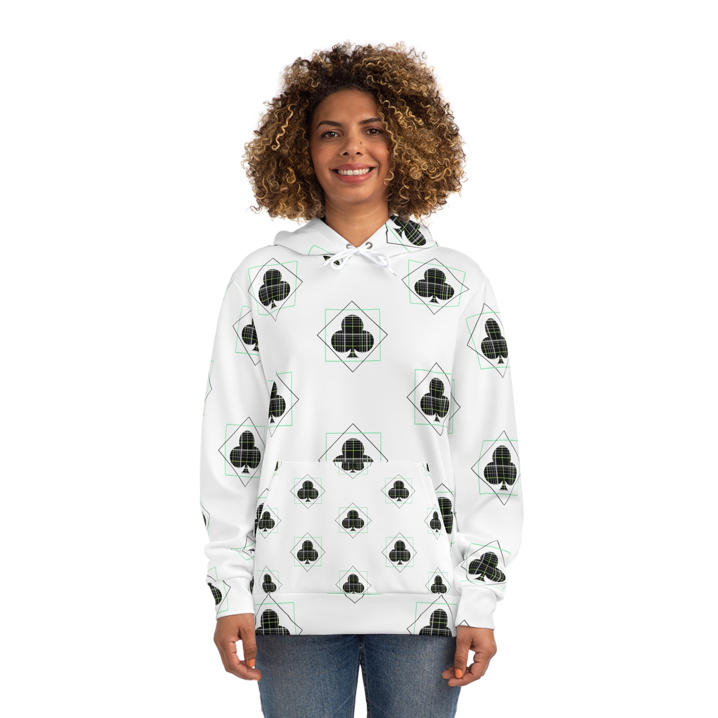 unisex Hoodie (AOP)/Clovers