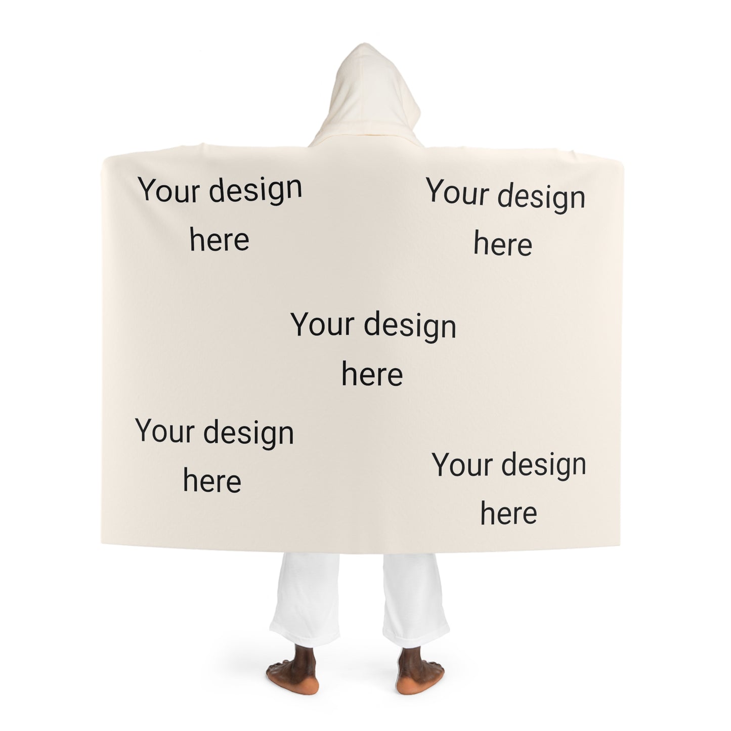 Personalized /Hooded Sherpa Fleece Blanket