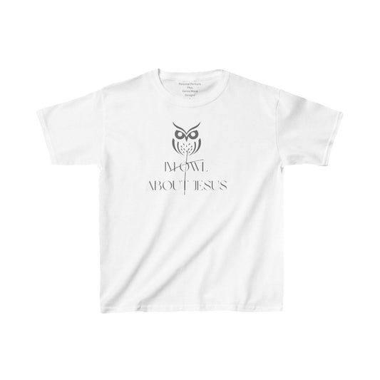 Kids Heavy Cotton™ Tee/ I'm Owl About Jesus