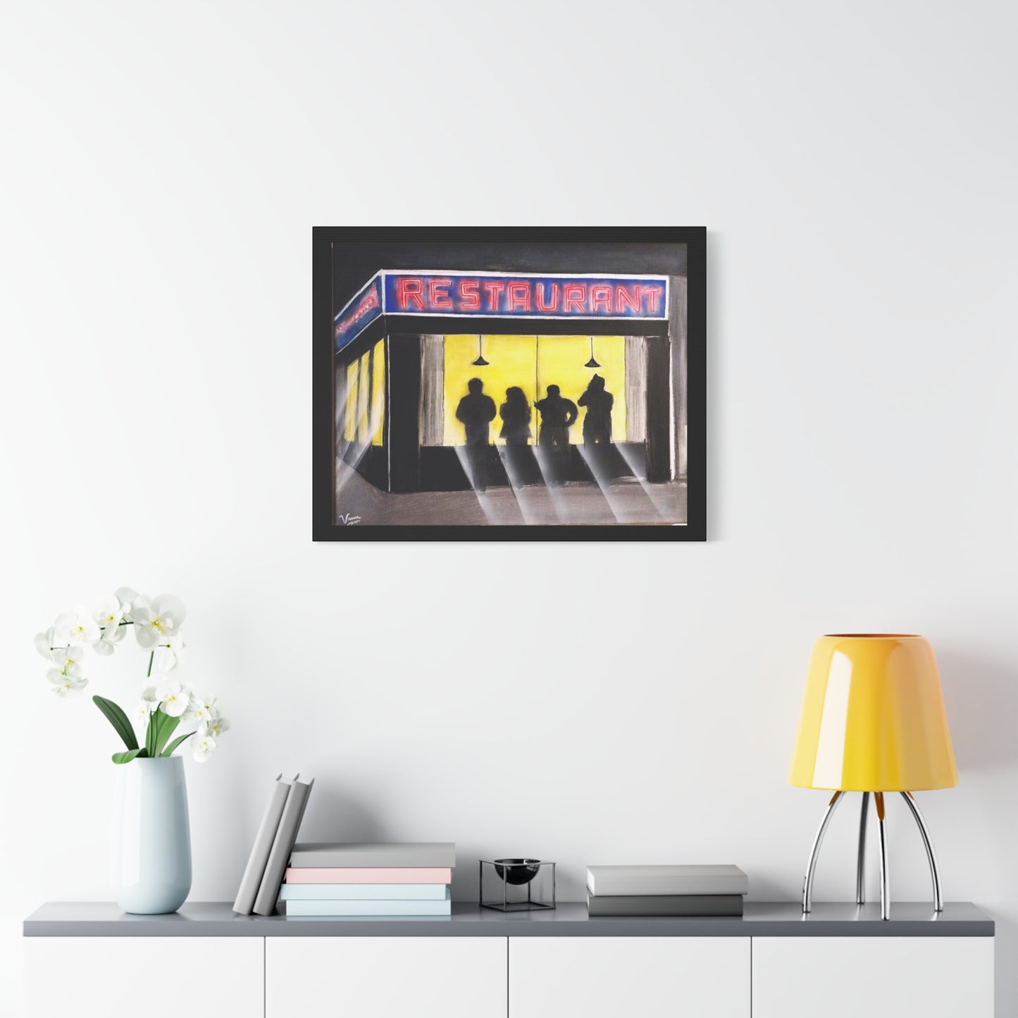 Matte Canvas, Stretched, 1.25" /Acrylic Painted Print/ 90s Sitcom