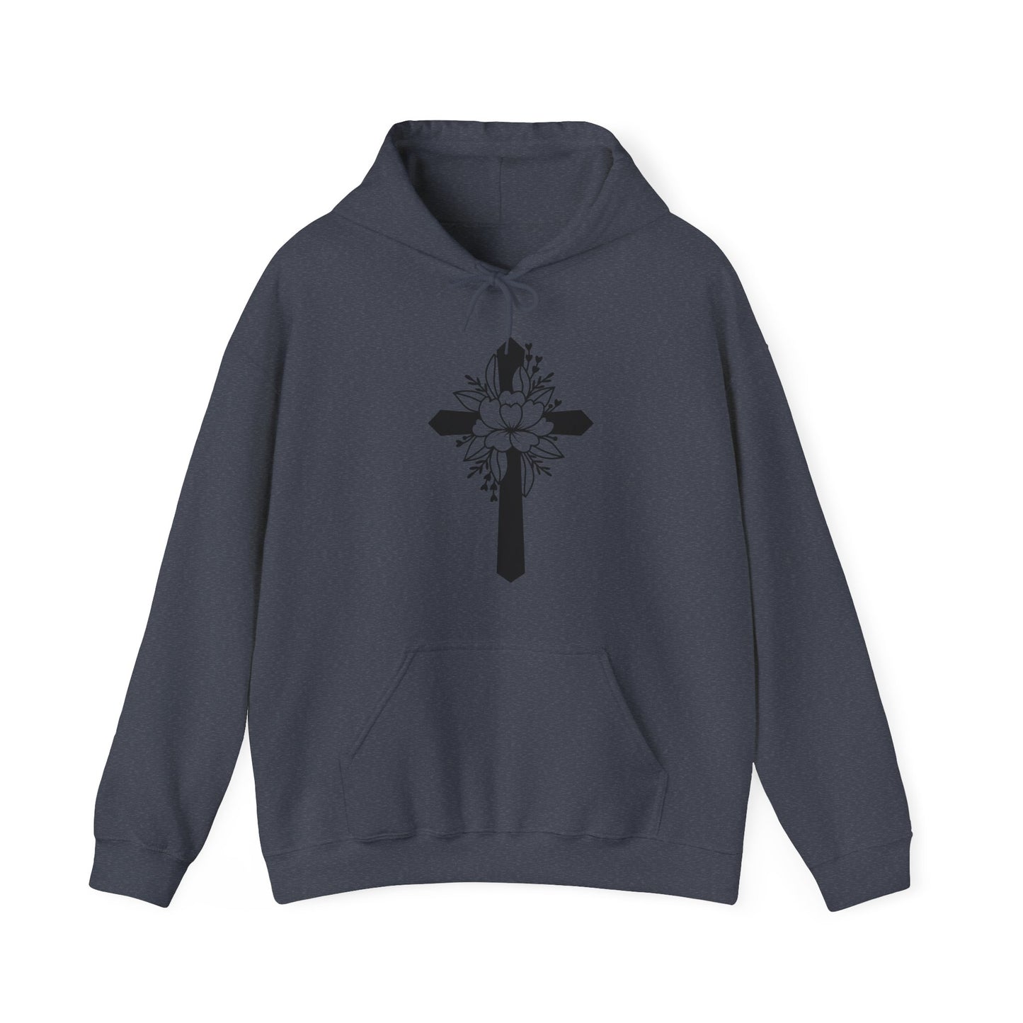 Unisex Heavy Blend™ Hooded Sweatshirt Cross/Christian Art