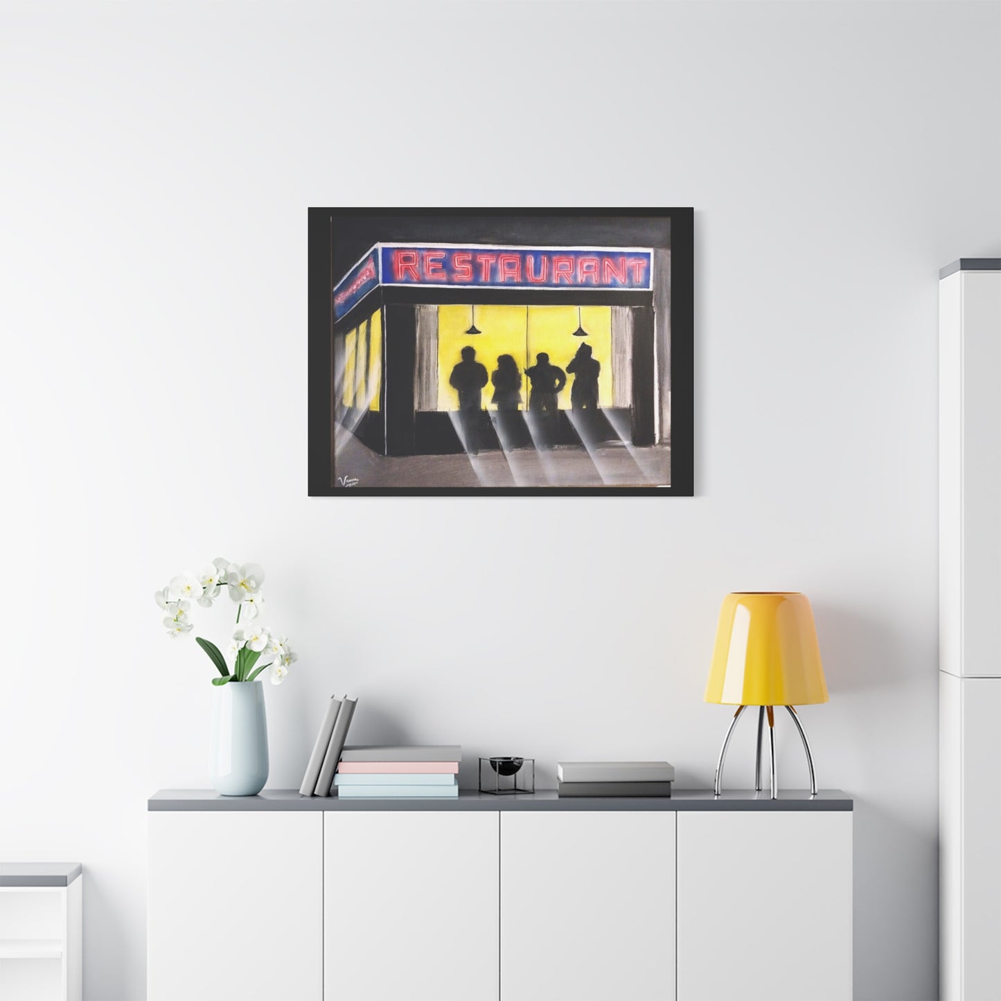 Matte Canvas, Stretched, 1.25" /Acrylic Painted Print/ 90s Sitcom