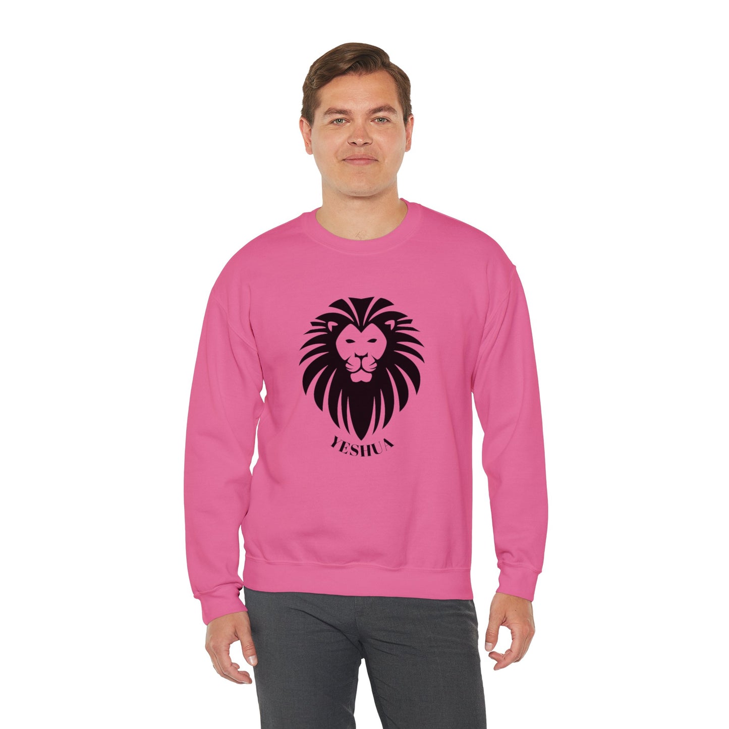 Unisex Heavy Blend™ Crewneck Sweatshirt/Yeshua Lion/Black