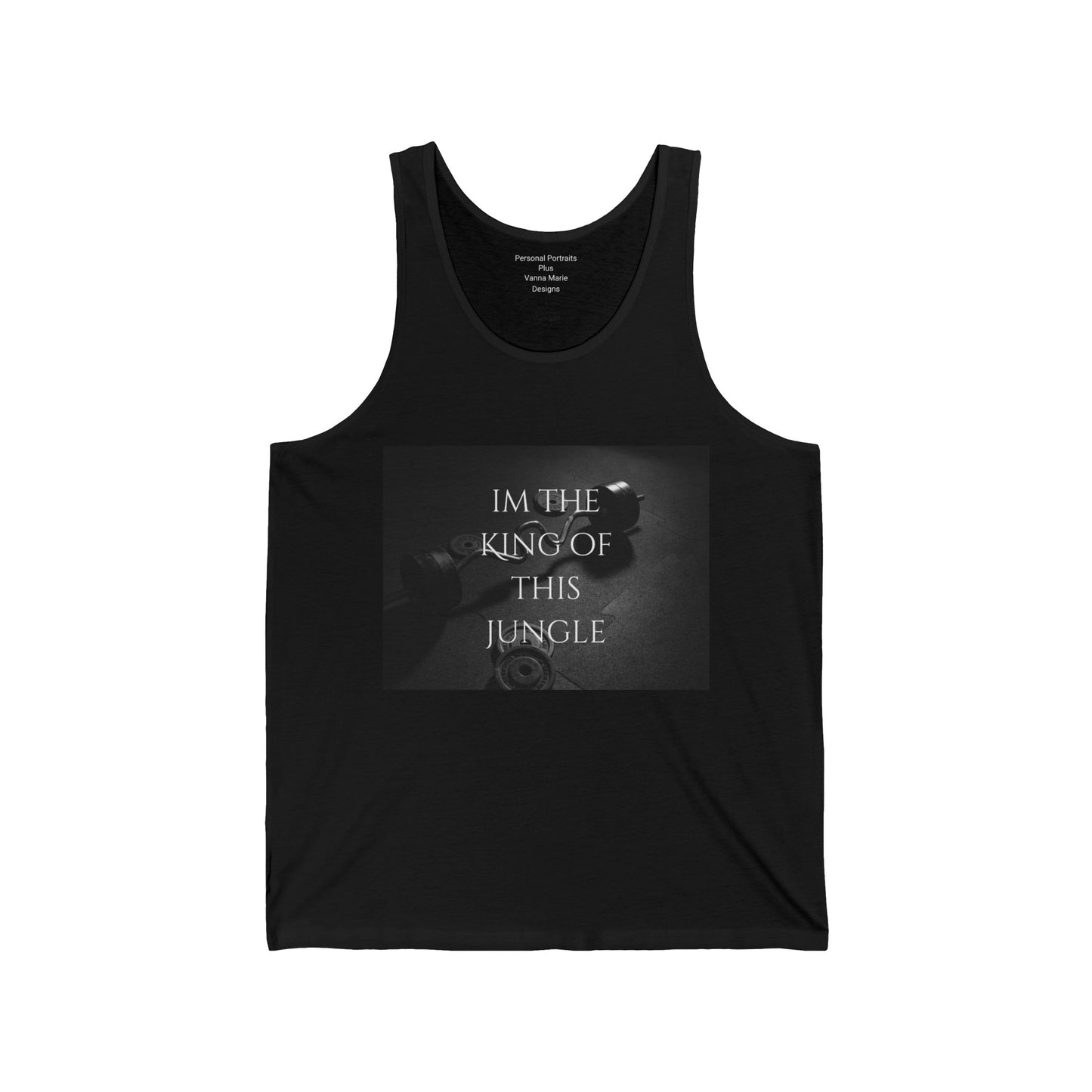 Men's Jersey Tank/ I'm the king of this Jungle