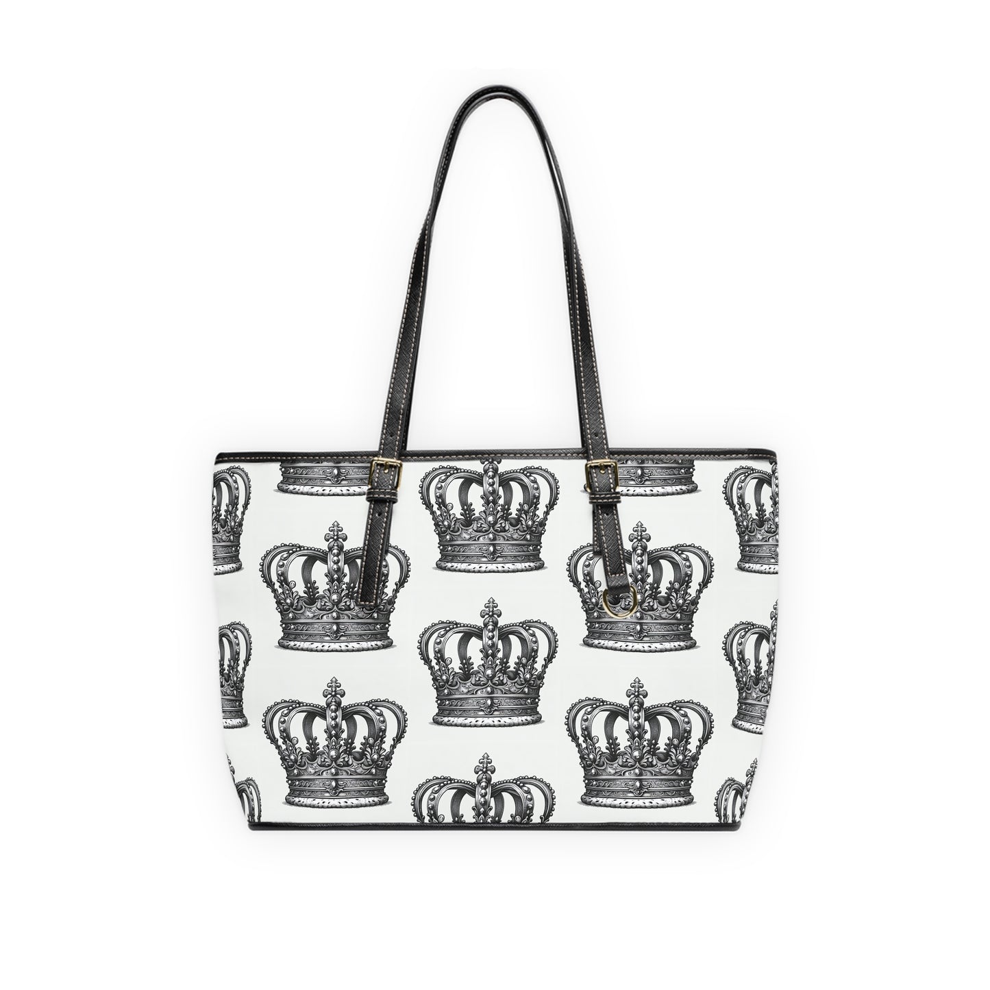 PU Leather Shoulder Bag/ Queen Crown