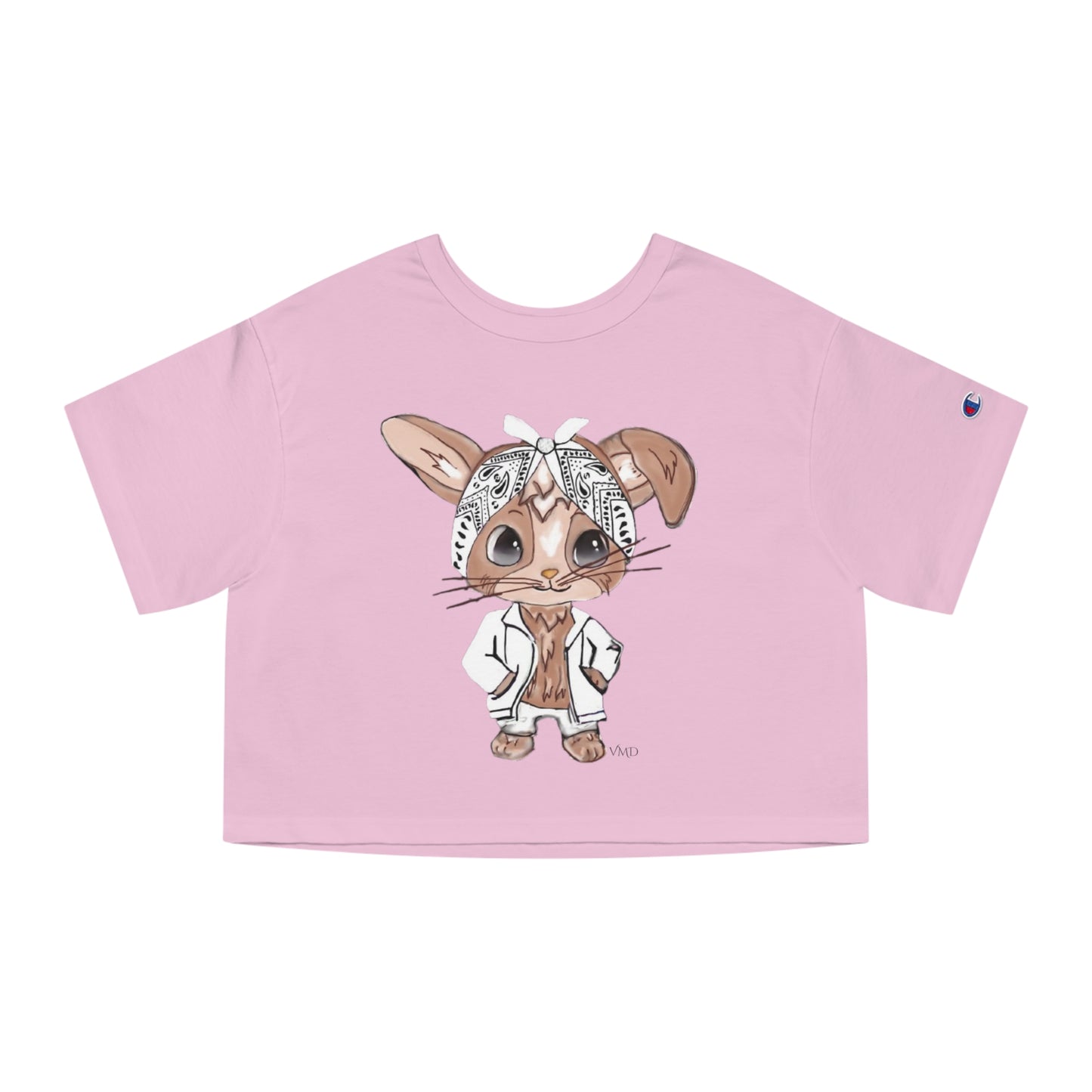 Champion Women's Cropped T-Shirt/Bandana Bunnie/White