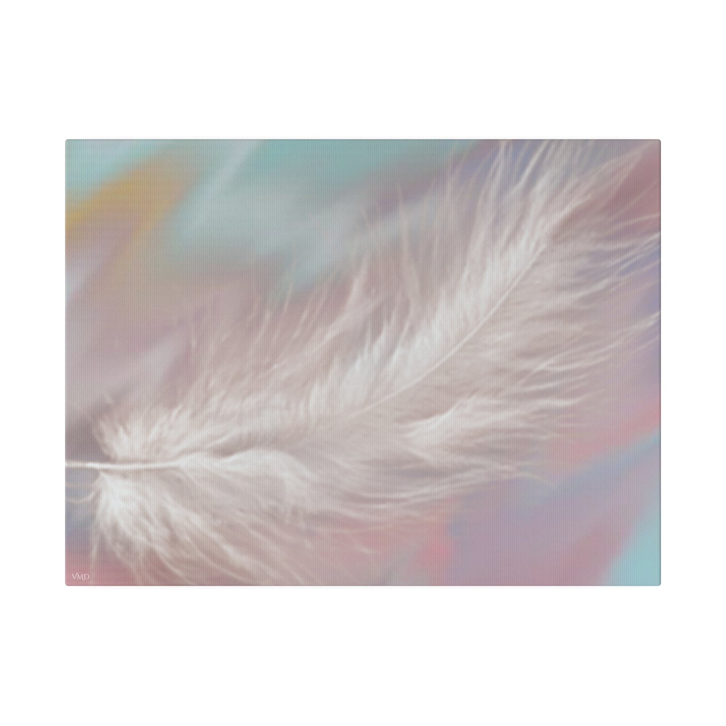 Digital Portrait Print, 0.75"/Feather/Pastel BG