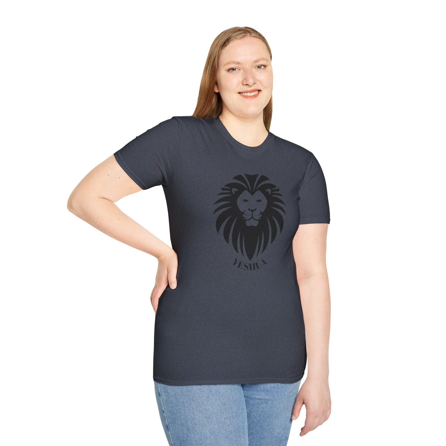 Unisex Softstyle T-Shirt/Yeshua Lion/Black