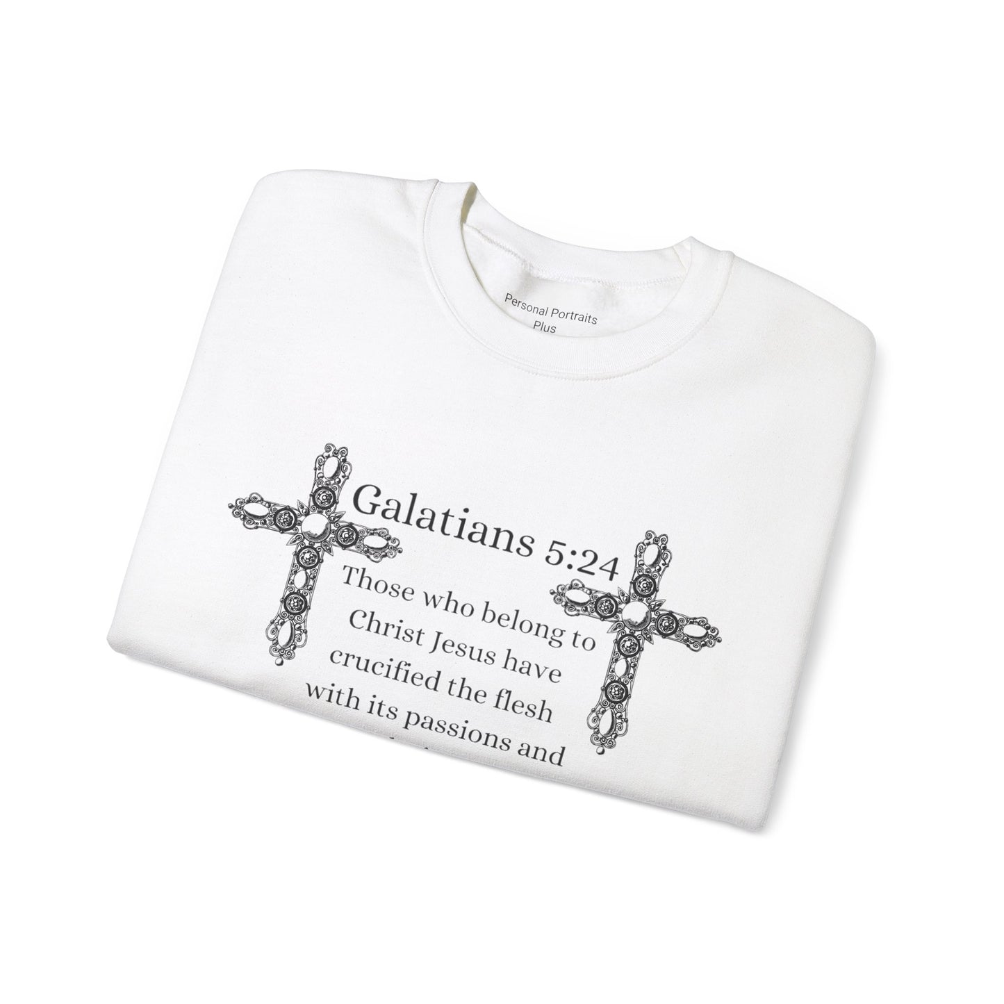 Unisex Heavy Blend™ Crewneck Sweatshirt/Galatians 5:24