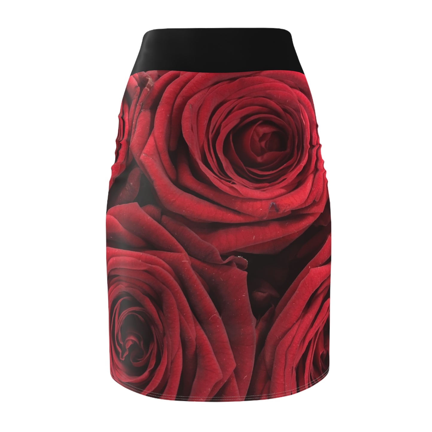 Women's Pencil Skirt (AOP)/Red Roses