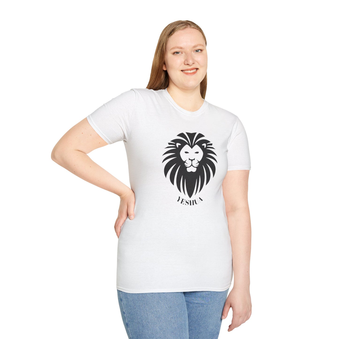 Unisex Softstyle T-Shirt/Yeshua Lion/Black