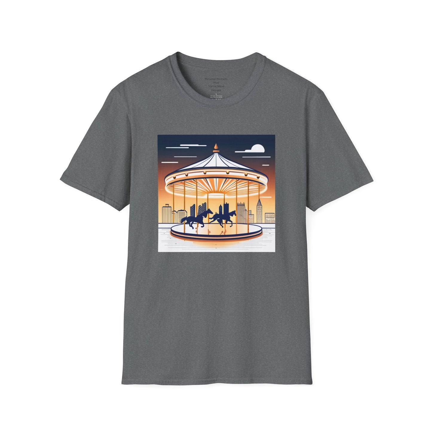 Unisex Softstyle T-Shirt/Carousel 1/Digital Art