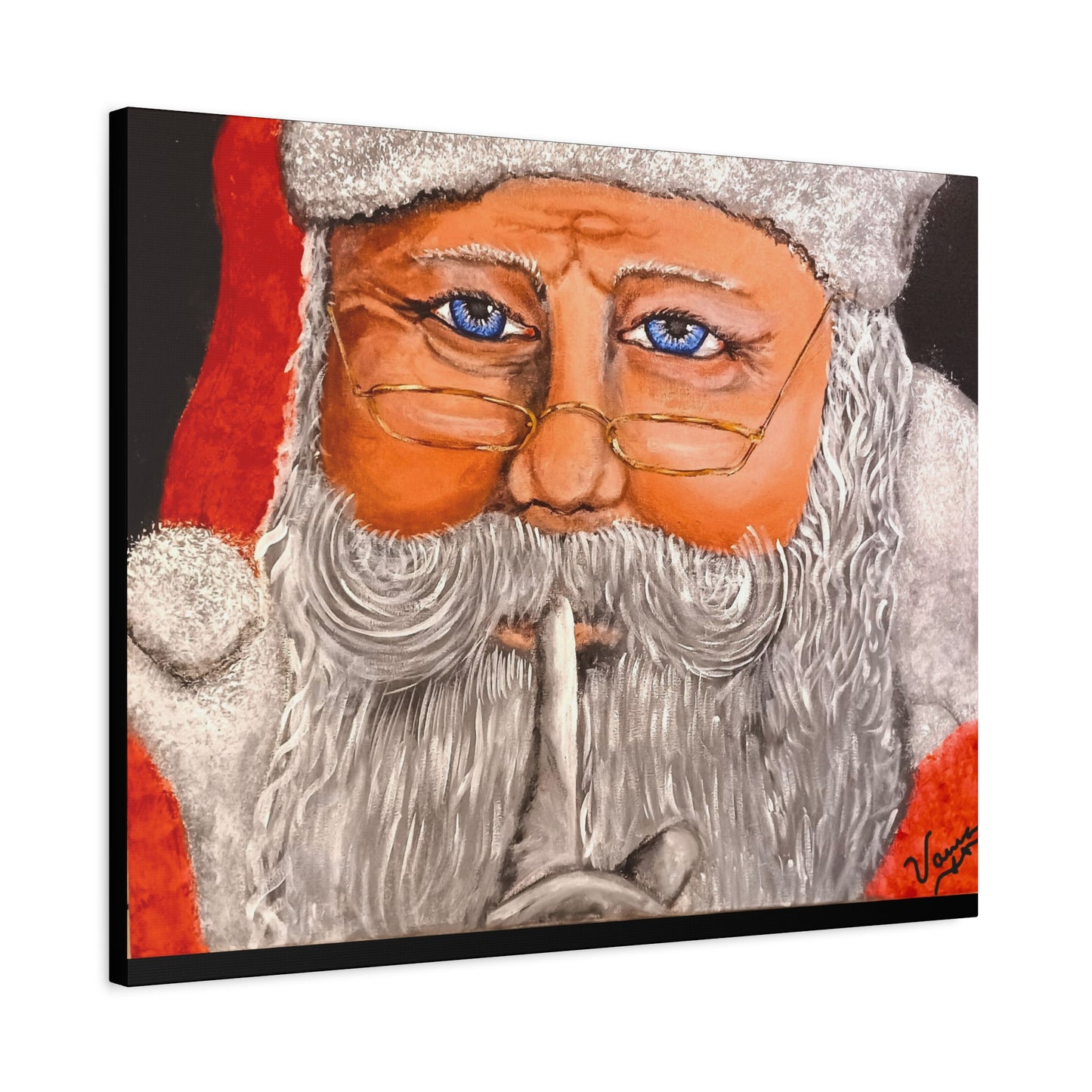 Matte Canvas, Stretched, 1.25/Santa Claus/Holiday