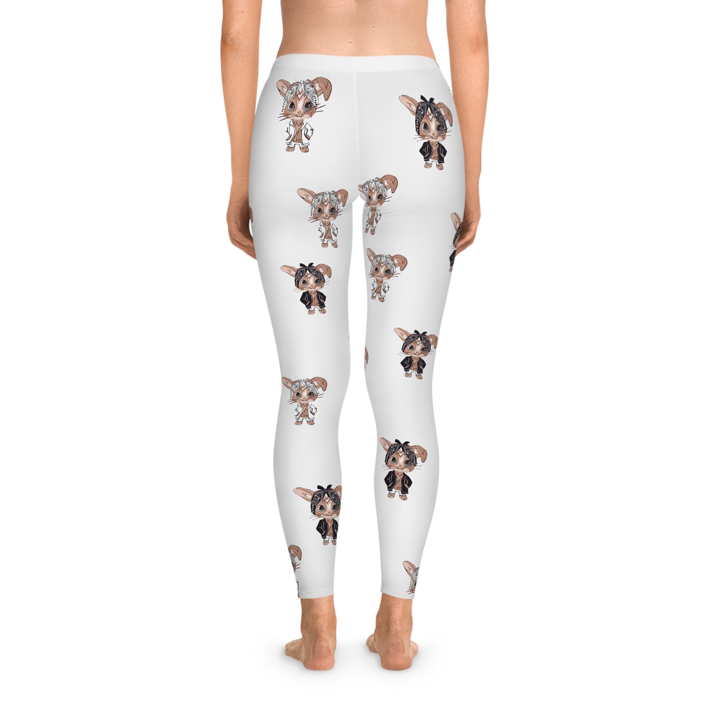 Woman's Stretchy Leggings (AOP)/Bandana Bunnies/BL/W