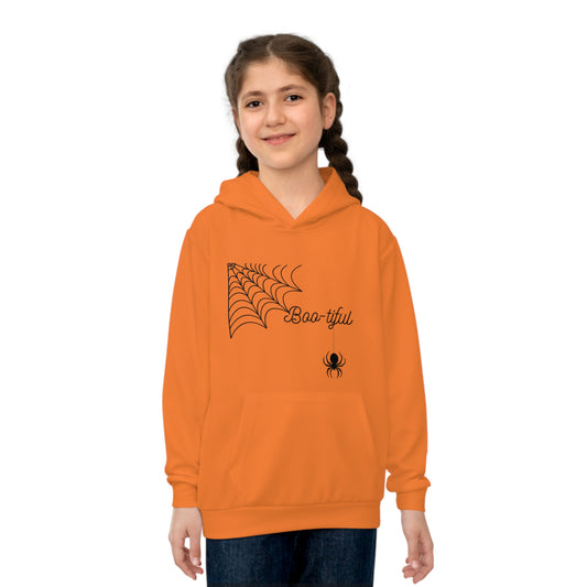 Children's Hoodie (AOP)/Boo-tiful/Spider/Halloween