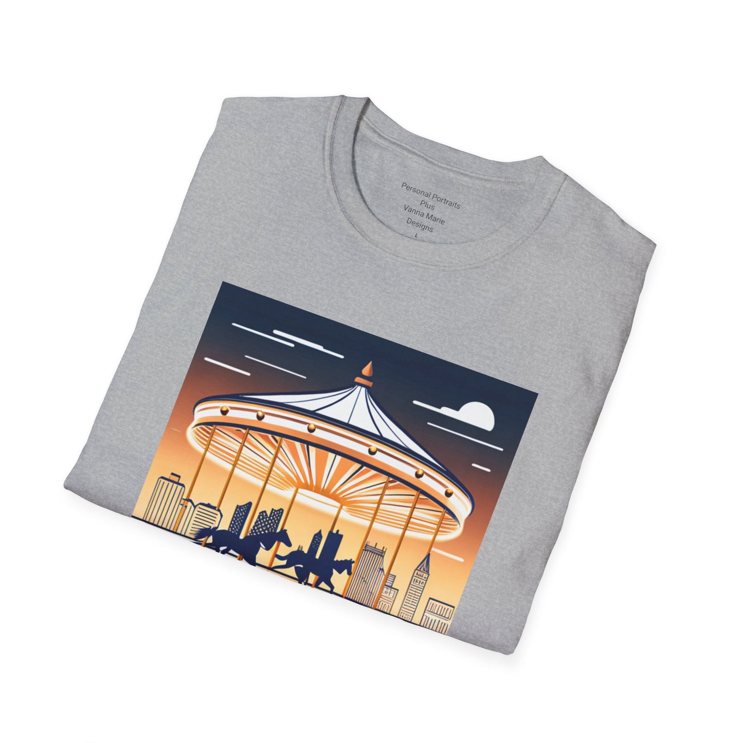 Unisex Softstyle T-Shirt/Carousel 1/Digital Art