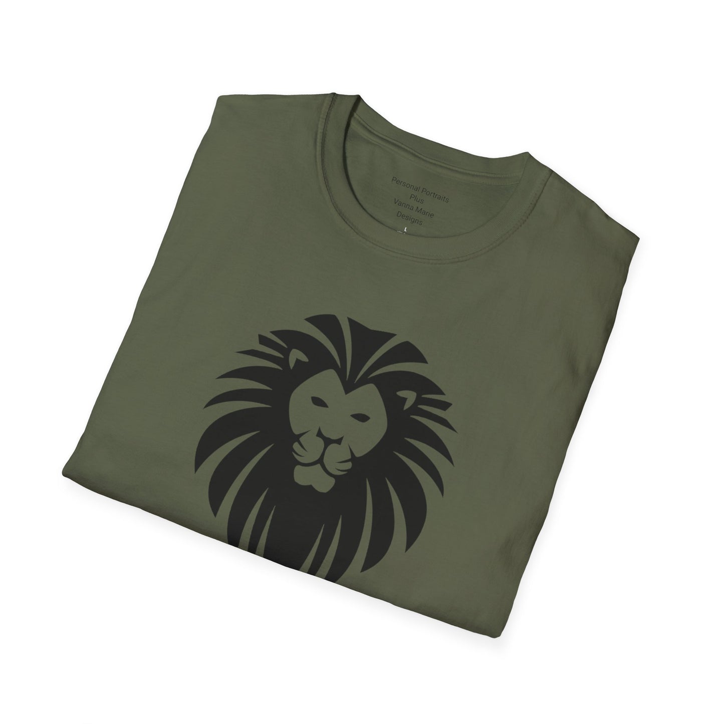 Unisex Softstyle T-Shirt/Yeshua Lion/Black