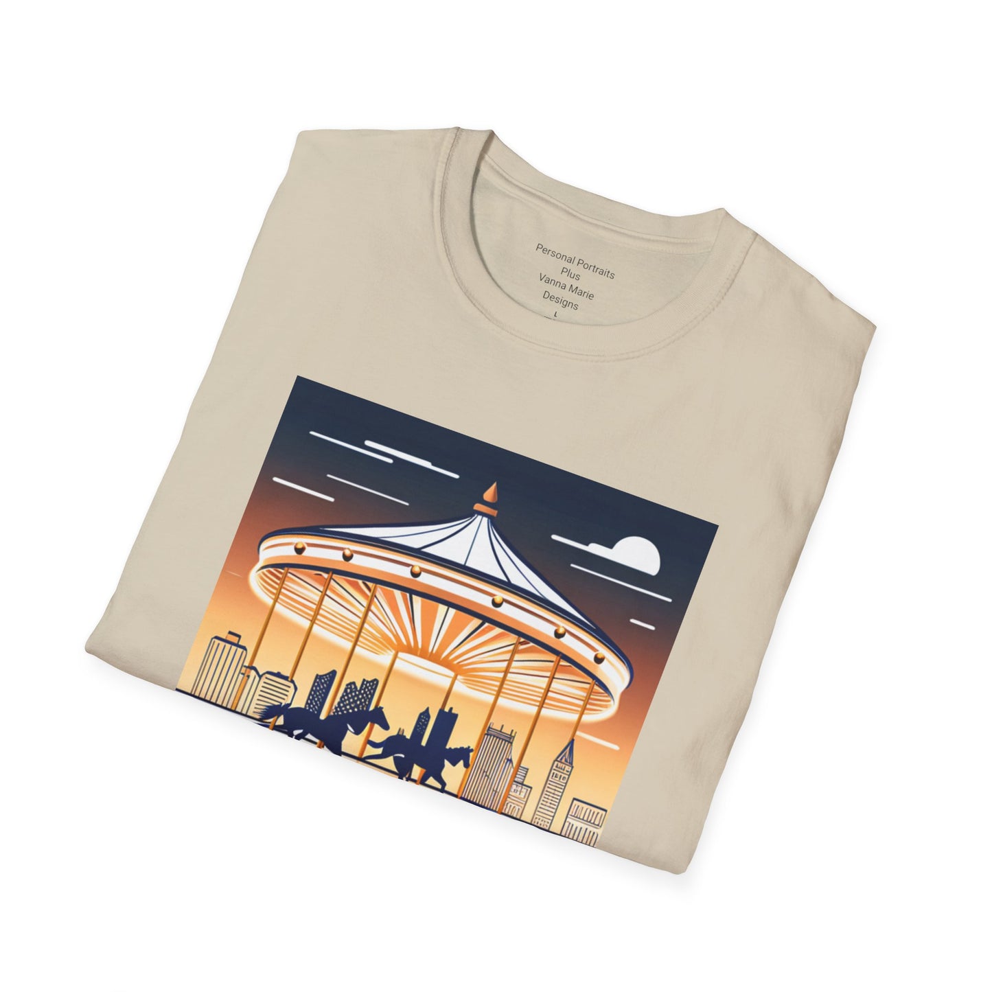 Unisex Softstyle T-Shirt/Carousel 1/Digital Art