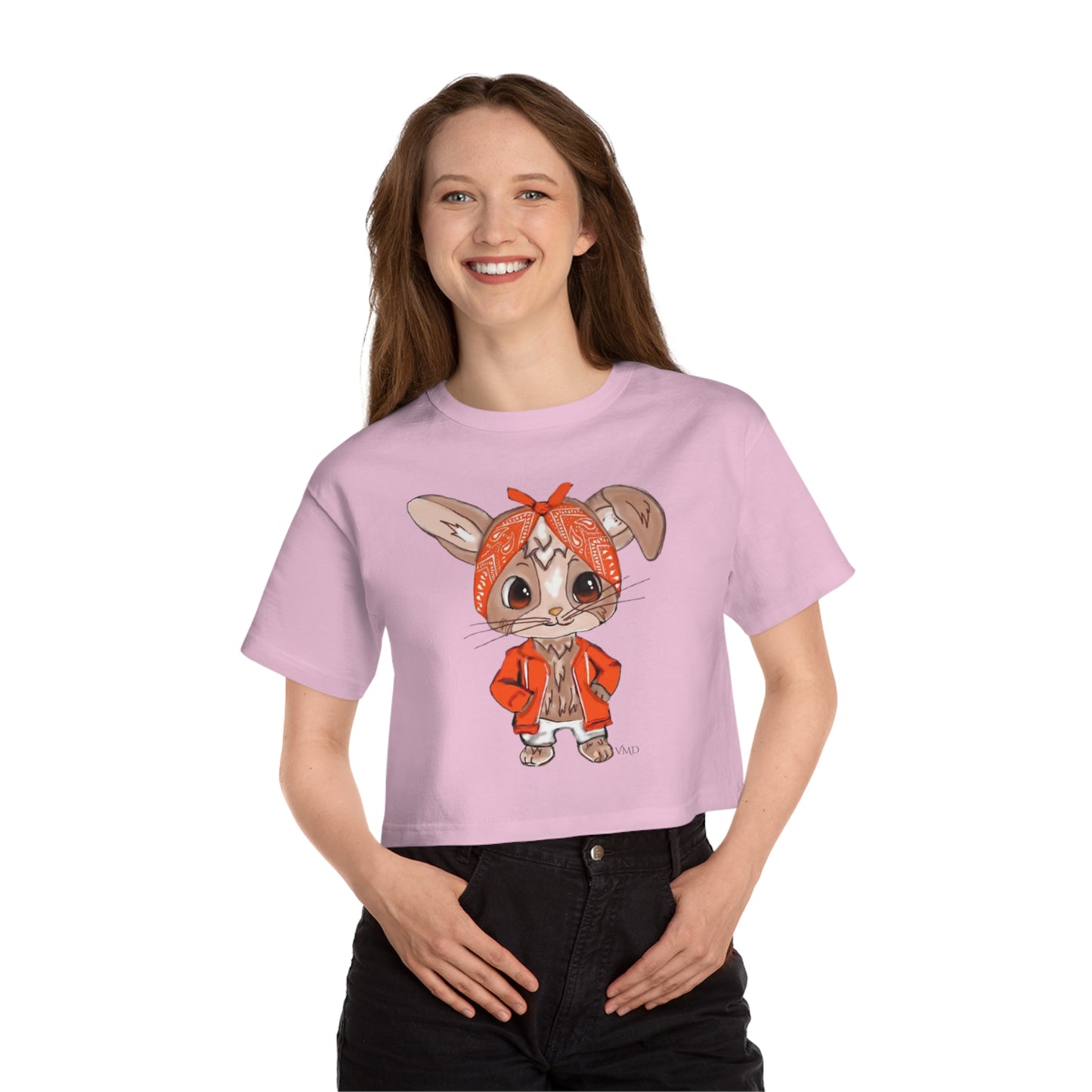 Champion Women's Cropped T-Shirt/Bandana Bunnie/Orange