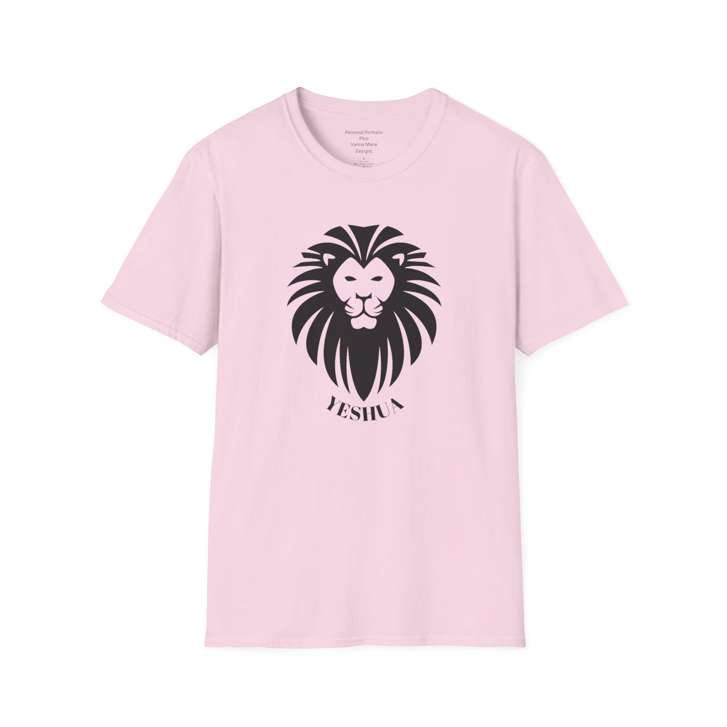 Unisex Softstyle T-Shirt/Yeshua Lion/Black