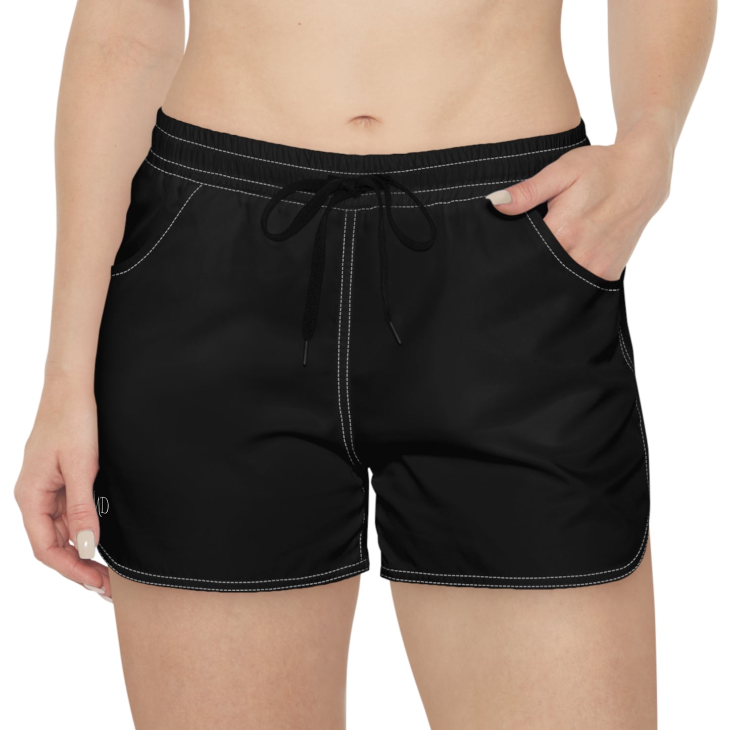 Women's Casual Shorts (AOP)/Solid Black