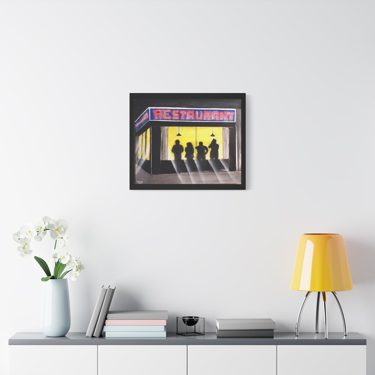 Matte Canvas, Stretched, 1.25" /Acrylic Painted Print/ 90s Sitcom