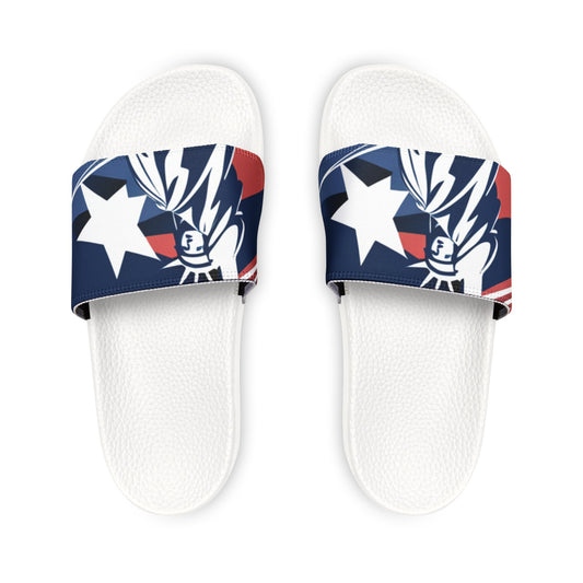 Men's Slide Sandals/Statue of Liberty/R/W/B