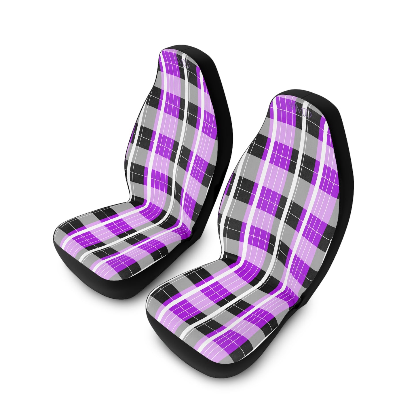 Polyester Car Seat Covers/Purple Plaid