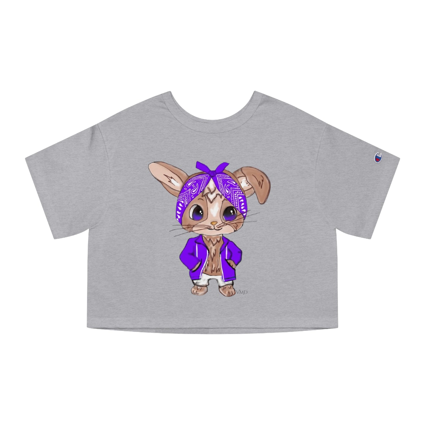 Champion Women's Cropped T-Shirt/Bandana Bunnie/Purple