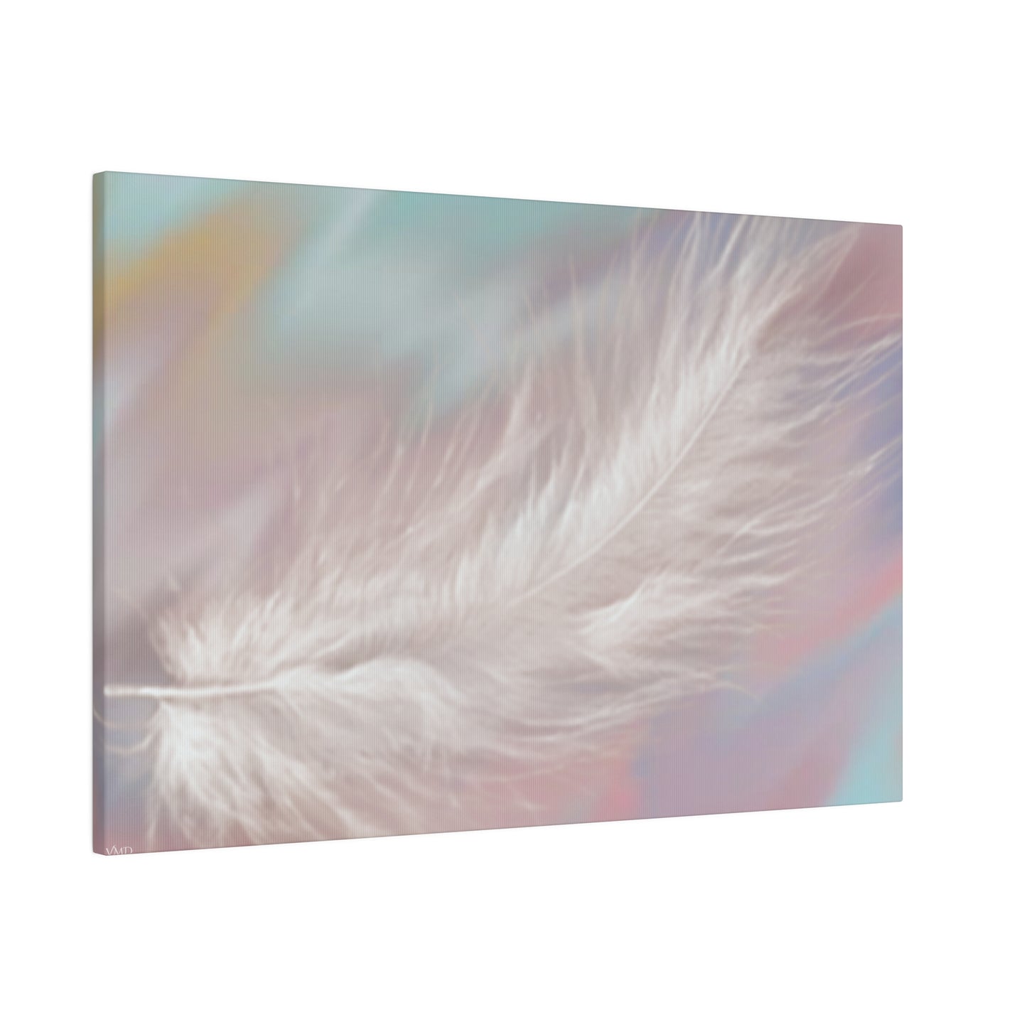 Digital Portrait Print, 0.75"/Feather/Pastel BG