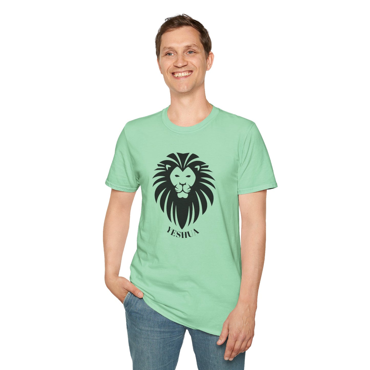 Unisex Softstyle T-Shirt/Yeshua Lion/Black